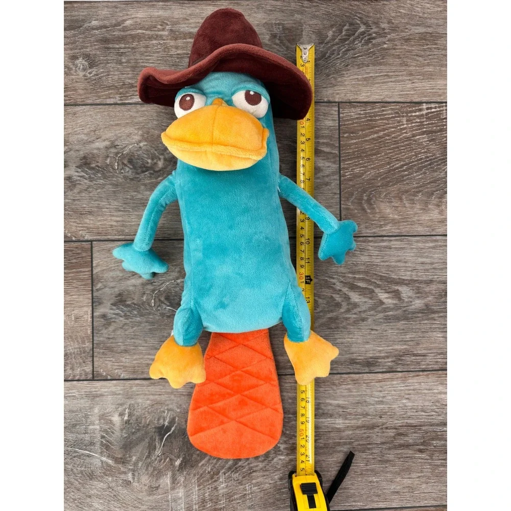 Disney Store Perry the Platypus Agent‎ P Plush Phineas and Ferb 21 Inch Teal